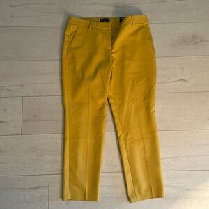 NWT Express mid rise ankle pants size 12 Golden Yellow columnist